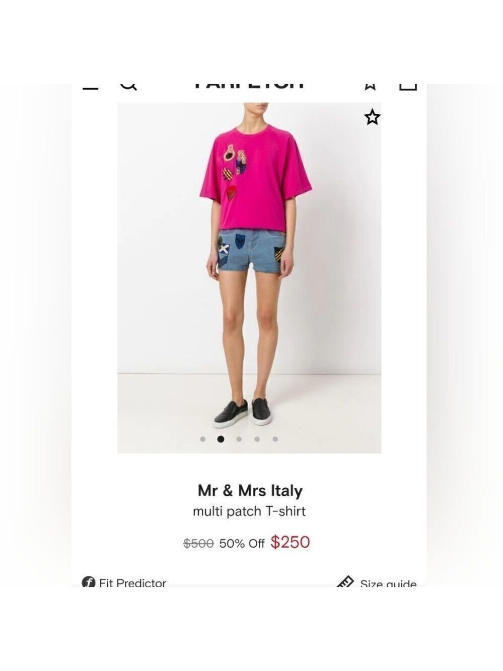 Mr and Mrs Italy t-shirt with patches 2(38) BNWT